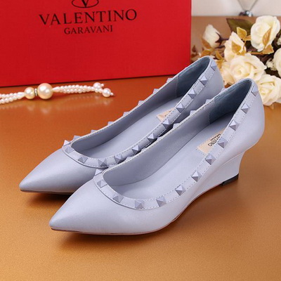 Valentino Shallow mouth wedge Shoes Women--005